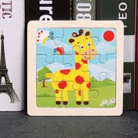 4L Dětské dřevěné puzzle pro děti - žirafa