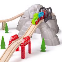 Bigjigs Rail Dřevěný set vysokohorská dráha