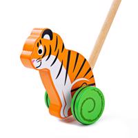 Bigjigs Toys Dřevěný jezdík Tygr