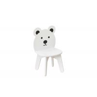 Dětská bílá židle - medvídek
