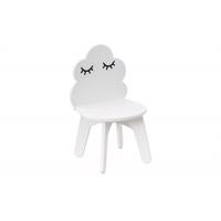 Dětská bílá židle - obláček