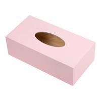 Dřevěná krabička na kapesníky - 26x14x8 cm, Růžová