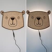Dřevěná lampa - medvěd