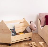 Dřevěný úložný box na hračky 60 KUTU 1