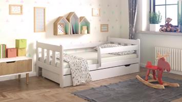 DW Dětská postel Irina 160 x 80 cm - barva Bílá + šuplík + matrace