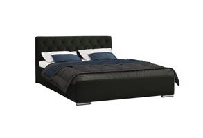 Eka Čalouněná postel Elegant - Fresh 120x200 cm Barva látky - Fresh: Zelenošedá (16), Úložný prostor: S dřevěným rámem úložného prostoru