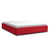 Eka Čalouněná postel Lana 140 x 200 cm Barva látky Trinity: (2309) Červená, Úložný prostor: S kovovým rámem úložného prostoru