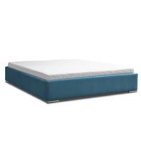 Eka Čalouněná postel LANA 90 x 200 cm Barva látky Trinity: (2313) Modrá, Úložný prostor: S dřevěným rámem úložného prostoru