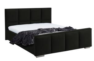 Eka Čalouněná postel Passion - Fresh 140x200 cm Barva látky - Fresh: Zelenošedá (16), Úložný prostor: S kovovým rámem úložného prostoru