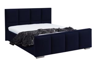 Eka Čalouněná postel Passion - Fresh 160x200 cm Barva látky - Fresh: Modrá (11), Úložný prostor: S dřevěným rámem úložného prostoru