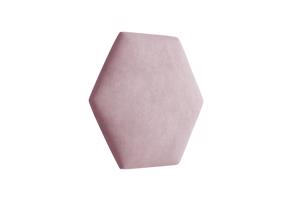 Eka Čalouněný panel Hexagon Trinity 40,5 cm x 35,3 cm - Světlá růžová 2319
