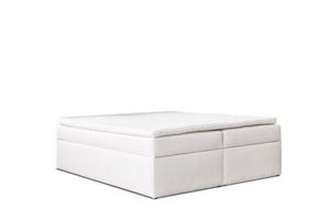 Eka Kontinentální čalouněná postel Classic - Cassablanca Bílá (200x200 cm)