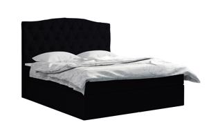 Eka Kontinentální čalouněná postel Exclusive - Fresh (120x200 cm) Barva látky - Fresh: Tmavě šedá (17)