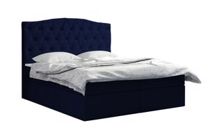 Eka Kontinentální čalouněná postel Exclusive - Fresh (160x200 cm) Barva látky - Fresh: Modrá (11)