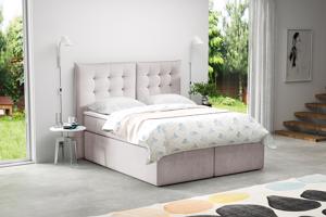 Eka Kontinentální čalouněná postel Soft - Cassablanca (120x200 cm) Barva látky Trinity: (2310) Růžová