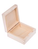 FK Dřevěná krabička - 12x12x5 cm, Přírodní