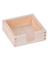 FK Dřevěná krabička na podtácky - 12x12x4 cm