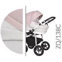 Kočárek Baby Merc Zipy Q 2019 trojkombinace bílý rám s autosedačkou ZQ/138C