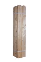LC Dřevěná smrková plotovka, 20 x 90 mm zakulacená 1ks Výška plotovek: 140 cm