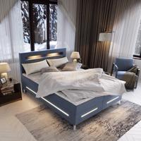 MSL Kontinentální čalouněná postel BENZEMA (160 x 200 cm) Barva látky: MONOLITH 70