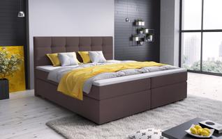 MSL Kontinentální čalouněná postel GLAM (140 x 200 cm) Barva látky: COSMIC 800