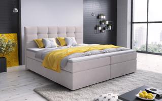 MSL Kontinentální čalouněná postel GLAM (140 x 200 cm) Barva látky: INARI 22