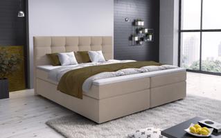 MSL Kontinentální čalouněná postel GLAM (160 x 200 cm) Barva látky: SAWANA 24