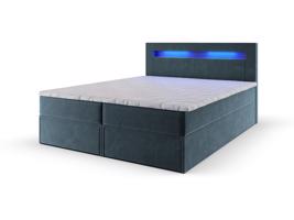 MSL Kontinentální čalouněná postel LINDOS (140 x 200 cm) Barva látky: MONOLITH 72