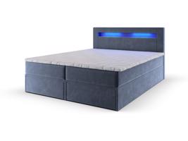 MSL Kontinentální čalouněná postel LINDOS (160 x 200 cm) Barva látky: MONOLITH 70