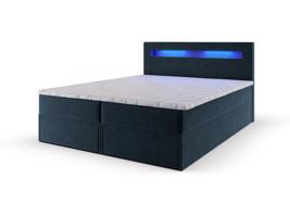 MSL Kontinentální čalouněná postel LINDOS (180 x 200 cm) Barva látky: MONOLITH 76