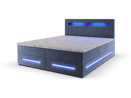 MSL Kontinentální čalouněná postel MANA (140 x 200 cm) Barva látky: MONOLITH 70