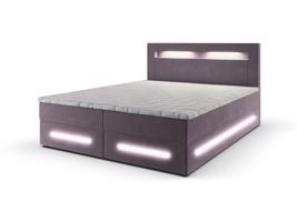 MSL Kontinentální čalouněná postel MANA (160 x 200 cm) Barva látky: MONOLITH 62