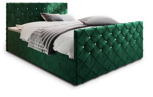 MSL Kontinentální čalouněná postel MARDI (140 x 200 cm) Barva látky: MAGIC VELVER 2225