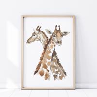 Plakát Safari - Žirafy P340