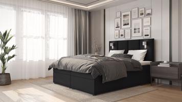 SFAB Kontinentální čalouněná postel PARMA (90x200 cm) Barva látky: INARI 100