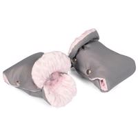 Tesoro rukavice na kočárek grey + pink