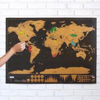 tom Stírací mapa světa 82,5 x 59,4 cm - Speciální edice