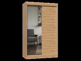 TPS Šatní skříň IGA 120 cm se zrcadlem - Dub artisan