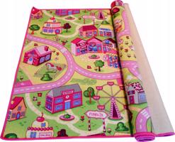 WI Dětský koberec 120 x 150 cm - Růžové městečko 03