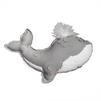 Závěsná dekorace velryba Boho Sebastien - Grey