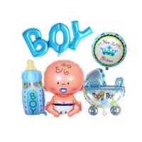 4L Baby shower - fóliové balónky 5 ks - Je to kluk