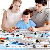 4L Dětská hrací podložka - Barevná autíčka 130 x 100 cm