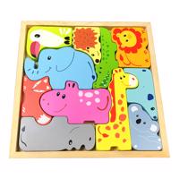 4L Dětské dřevěné vkládací puzzle - zvířátka