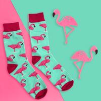 4L Veselé ponožky - Plameňáci