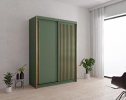 ARK Šatní skříň GREEN, Zelená 150 cm