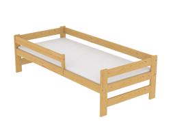 Baby Dětská postel Kouba 160 x 80 cm - Přírodní masiv + Matrace Molitan a rošt