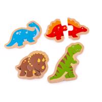 Bigjigs Toys Dřevěné puzzle - Dinosauři