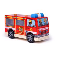 Bigjigs Toys Dřevěný nasazování hasiči