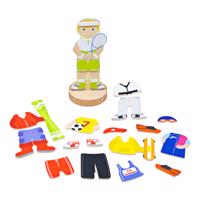Bigjigs Toys Magnetické oblékací puzzle - Sportovní aktivity