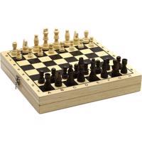 DD Dřevěné šachy a dáma v boxu